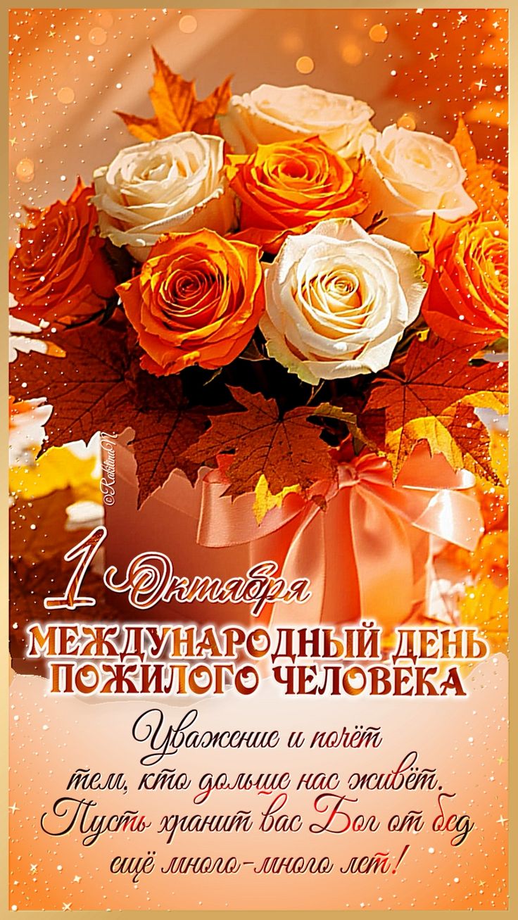 Уважаемые наши ветераны!!! От всей души поздравляю вас с Международным днём пожилых людей!